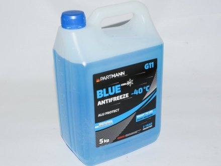 Антифриз синий G11 5kg -36C (готовый) PARTMANN PM040007