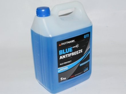 Антифриз-концентрат G11, 5кг. синій PARTMANN PM040008