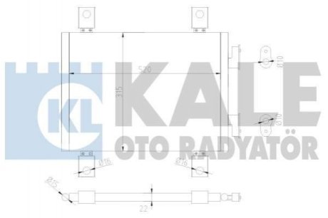 CITROEN Радиатор кондиционера Jumper,Fiat Ducato,Peugeot Boxer 2.0/2.8HDI 02- Kale Oto Radyator (Турция) 377600 (фото 1)