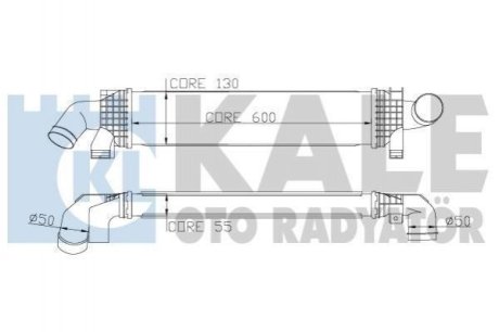 FORD Интеркулер C-Max,Focus II,III,Kuga I,II,Mondeo IV,S-Max 1.6/2.0TDCi 04- Kale Oto Radyator (Турция) 346900 (фото 1)