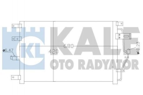 KALE VOLVO Радиатор кондиционера S60 I,S80 I,V70 II,XC70 Cross Country 00- KALE OTO RADYATOR Kale Oto Radyator (Турция) 390300
