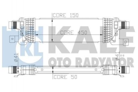 KALE FORD Интеркулер Fiesta V,Fusion,Mazda 2 1.4/1.6TDCi 01- KALE OTO RADYATOR Kale Oto Radyator (Турция) 346800