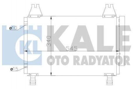 KALE TOYOTA Радиатор кондиционера Yaris 1.0/1.3 05- KALE OTO RADYATOR Kale Oto Radyator (Турция) 390100