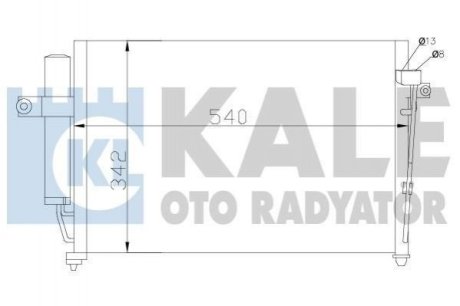 Радіатор кондиціонера Hyundai Getz Kale Oto Radyator (Турция) 391700 (фото 1)