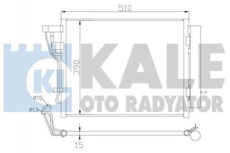 Радіатор кондиціонера Hyundai I30, Kia CeeD, CeeD Sw, Pro CeeD Kale Oto Radyator (Турция) 391600 (фото 1)