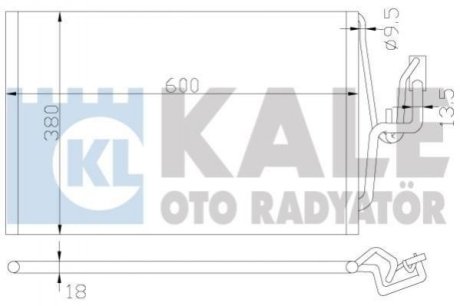 KALE OPEL Радиатор кондиционера Combo Tour,Corsa C KALE OTO RADYATOR Kale Oto Radyator (Турция) 382000