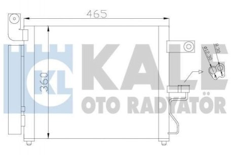 HYUNDAI Радиатор кондиционера Accent II 00- Kale Oto Radyator (Турция) 379100 (фото 1)