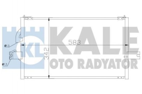 HYUNDAI Радиатор кондиционера Accent I 94- Kale Oto Radyator (Турция) 386400 (фото 1)