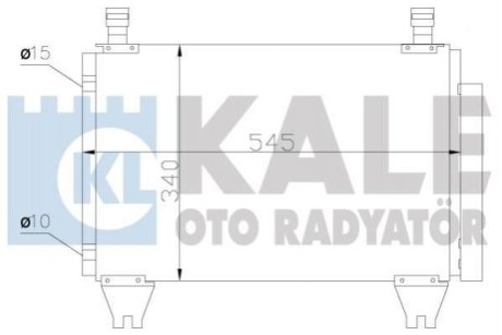 TOYOTA Радиатор кондиционера Hilux VII 05- Kale Oto Radyator (Турция) 383500 (фото 1)