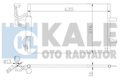 MAZDA Радиатор кондиционера Mazda 3/5 03- Kale Oto Radyator (Турция) 392200 (фото 1)