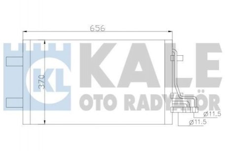 Радіатор кондиціонера Ford C-Max, Focus C-Max, Focus II OTO RADYAT Kale Oto Radyator (Турция) 386100 (фото 1)