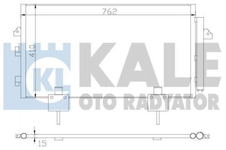 Радіатор кондиціонера Toyota Rav 4 II Kale Oto Radyator (Турция) 383400 (фото 1)