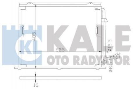 DB Радиатор кондиционера S-Class W140 Kale Oto Radyator (Турция) 392400 (фото 1)