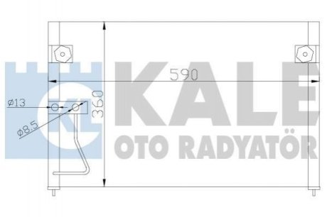MAZDA Радиатор кондиционера 626 V 97- Kale Oto Radyator (Турция) 387000 (фото 1)
