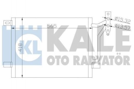 BMW Радиатор кондиционера 3 E46 Kale Oto Radyator (Турция) 376800 (фото 1)