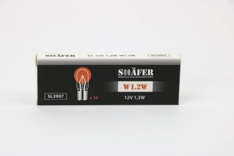 Лампа розжарювання 12V 1.2W W1.2W SHAFER SL2007 (фото 1)