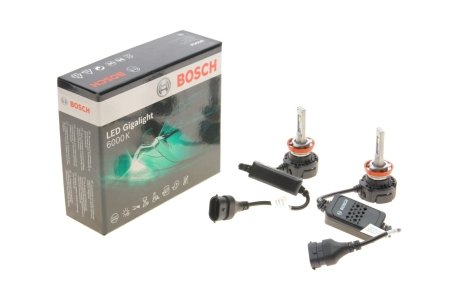 Лампа светодиодная LED Gigalight PGJ19 (H8) 12 V 30 W Duobox cool 1 987 301 558 Bosch 1987301558