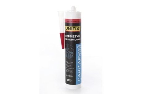 Герметик силиконовый санитарный UNIFIX (белый) 280 мл UNIFIX- Турция 951264