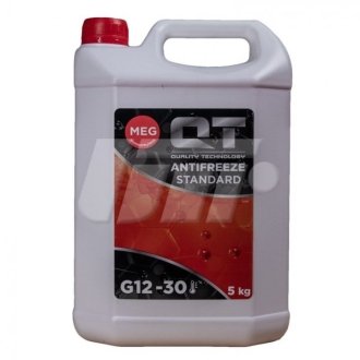Антифриз G12 MEG STANDART -30°C (красный) (Германия, -OIL) 5л. QT QT551305