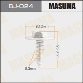 Саморез 6.3x25.3мм (комплект 10шт) Toyota Masuma BJ024 (фото 1)