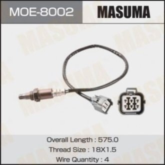 Датчик кисню (лямбда-зонд) Subaru Forester (07-10), Legacy (03-09) Masuma MOE8002