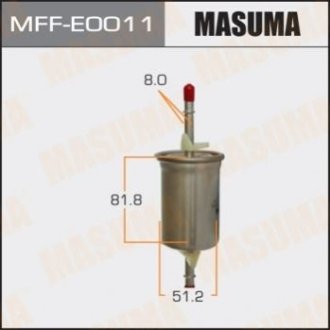 Фильтр топливный Ford Focus (-05)/ Mazda 3 (03-13) Masuma MFFE0011 (фото 1)
