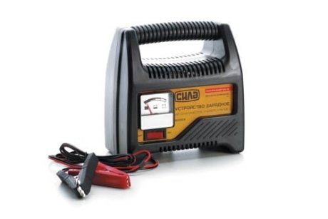 Зарядное устройство для авто 6А, 12В, до 80Ah (подходит на свинцово-кислотные АКБ) (стрелочный индикатор) СИЛА 900203 (фото 1)