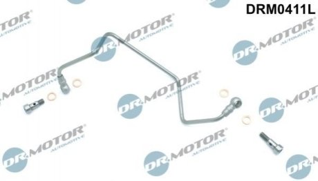 Трубка турбокомпрессора ДВЗ (чорний метал) Dr.Motor Automotive DRM0411L (фото 1)