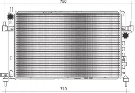 Радиатор OPEL CORSA C 1.3 CDTI-1.7 CDTI [] MAGNETI MARELLI 350213977000 (фото 1)