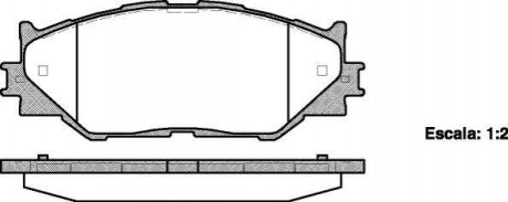 Колодки гальмові дискові передні Lexus Is c (gse2_) 2.5 09-,Lexus Is ii (gse2 WOKING P1301300 (фото 1)