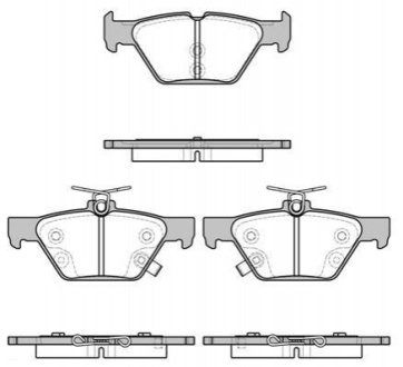 Тормозные колодки задние Subaru /Outback/Legacy 14- WOKING P17383.02