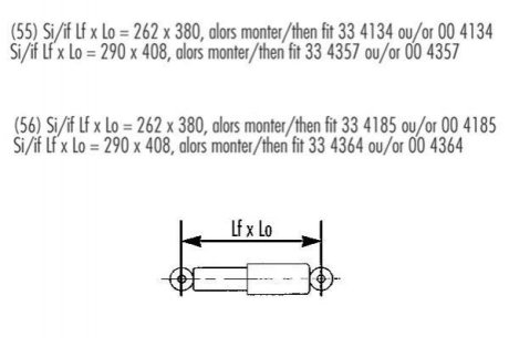Record Амортизатор GAS задній ЦІНА за 1 шт.УПАК.по 2 шт.(лівий+правий) RECORD FRANCE 334357