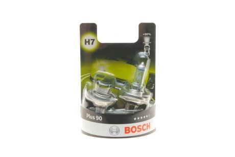 Лампа розжарювання H7 12V 55W PX26d plus 90 (компл.) (вир-во) Bosch 1987301423