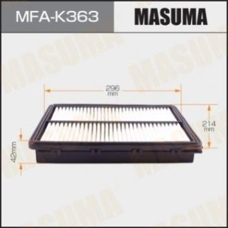 Фільтр повітряний Masuma MFAK363 (фото 1)