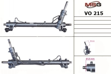 Рулевая рейка с ХПК новая VOLVO C30 06-,S40 II (MS) 04-,V50 (MW) 04- MSG VO215 (фото 1)