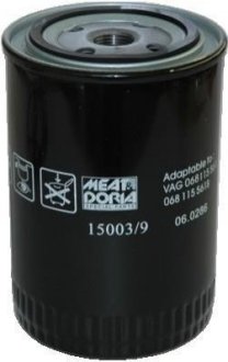 MEATDORIA AUDI Фильтр масляный 80, A4, A6 96-, VW Passat 2.8 97- Meat & Doria 15003/9