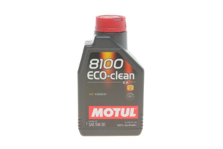 Олива моторна 8100 Eco-Clean 5W-30, 1л. MOTUL 841511