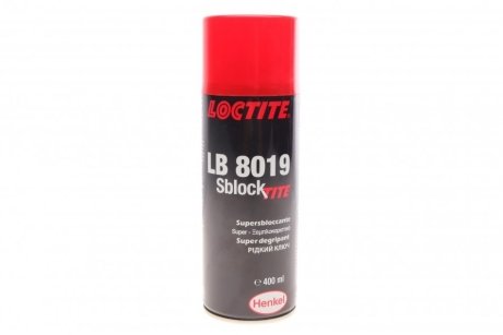 LOCTITE LB 8019 400ML Змазка, раскислитель ржавчини, жидкий ключ, (утримання розчинників 89%) Henkel 589891