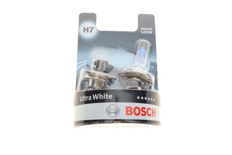 Лампа розжарювання H7 12V 55W PX26d Ultra White 4200K (комплект) (вир-во) Bosch 1987301441 (фото 1)