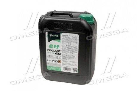 Антифриз GREEN G11 Сoolant Ready-Mix -36°C <> (зеленый) (Канистра 5кг)) Axxis AX-P999-G11GR RDM5