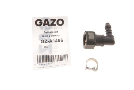 Штуцер шланга слива Г-образный MB Sprinter 2.2 (OM651) 09- (резина/полиамид) GAZO GZ-A1496 (фото 1)