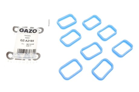 Прокладка впускного колектора Ford Transit 2.0TDCi/2.4TDCI 00- (к-кт 8шт) GAZO GZ-A2184