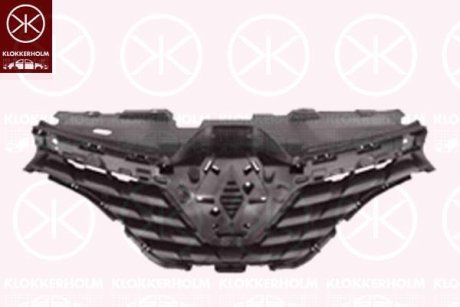 Облицовка радиатора, передн., черный. KLOKKERHOLM 6017990 (фото 1)
