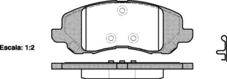 Колодки гальмівні дискові Mitsubishi ASX 10> / Dodge Caliber Avenger / перед (P WOKING P904320 (фото 1)