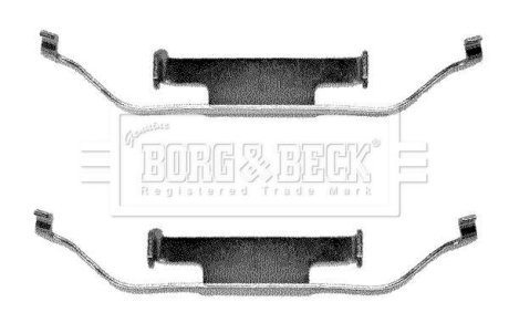 Ремкомплект тормозных колодок BORG&BECK BORG & BECK BBK1012 (фото 1)