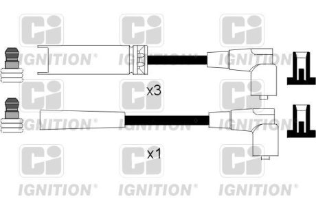 Комплект проводів запалювання Quinton Hazell XC1080 (фото 1)