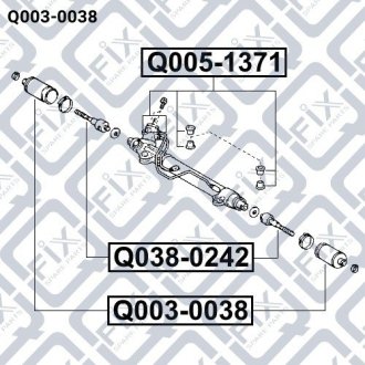 Пильовик рульової рейки Q-FIX Q003-0038