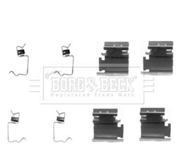 Ремкомплект гальмiвних колодок BORG&BECK BORG & BECK BBK1204 (фото 1)