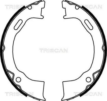 Комплект гальмівних колодок, Стоянкове гальмо TRISCAN 810080006 (фото 1)